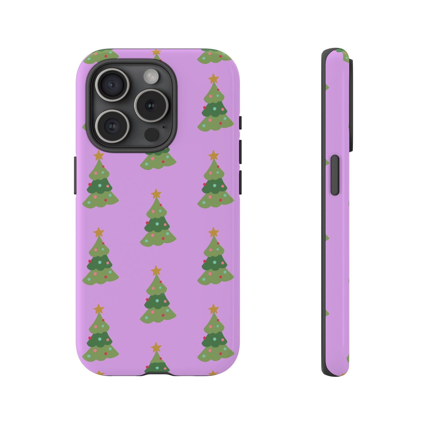 Christmas Tree Phone Case — Cute Purple Holiday iPhone Cover