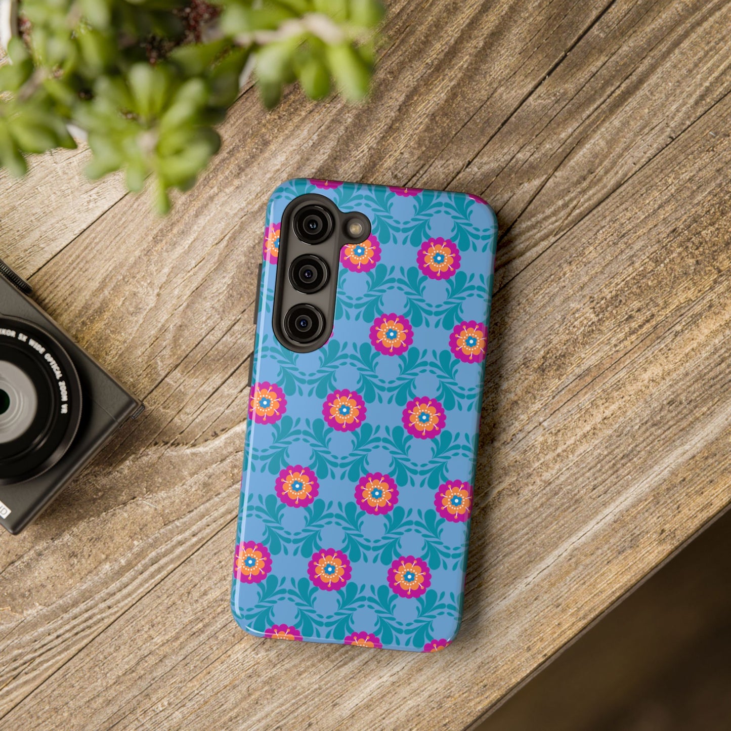 Floral Tough Phone Case - Durable, Stylish Protection for Your Smartphone