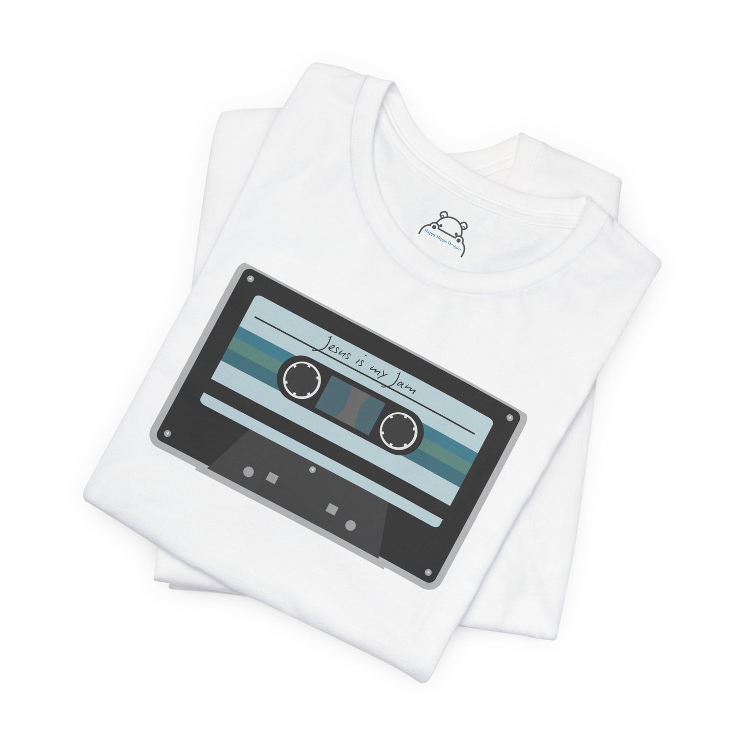 Jesus is my Jam Vintage Tape Design-Faith Based Unisex Tee
