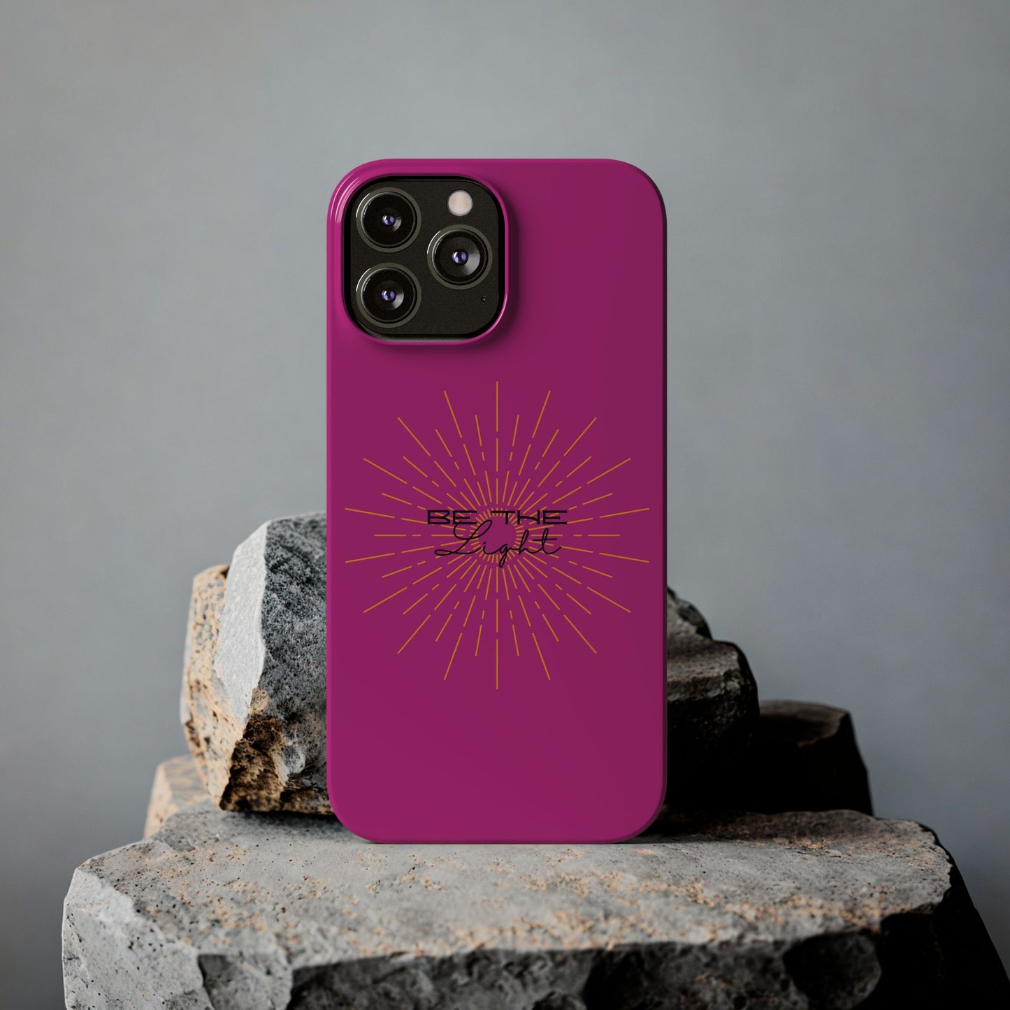 Radiant Pink Slim Phone Cases, Be The Light