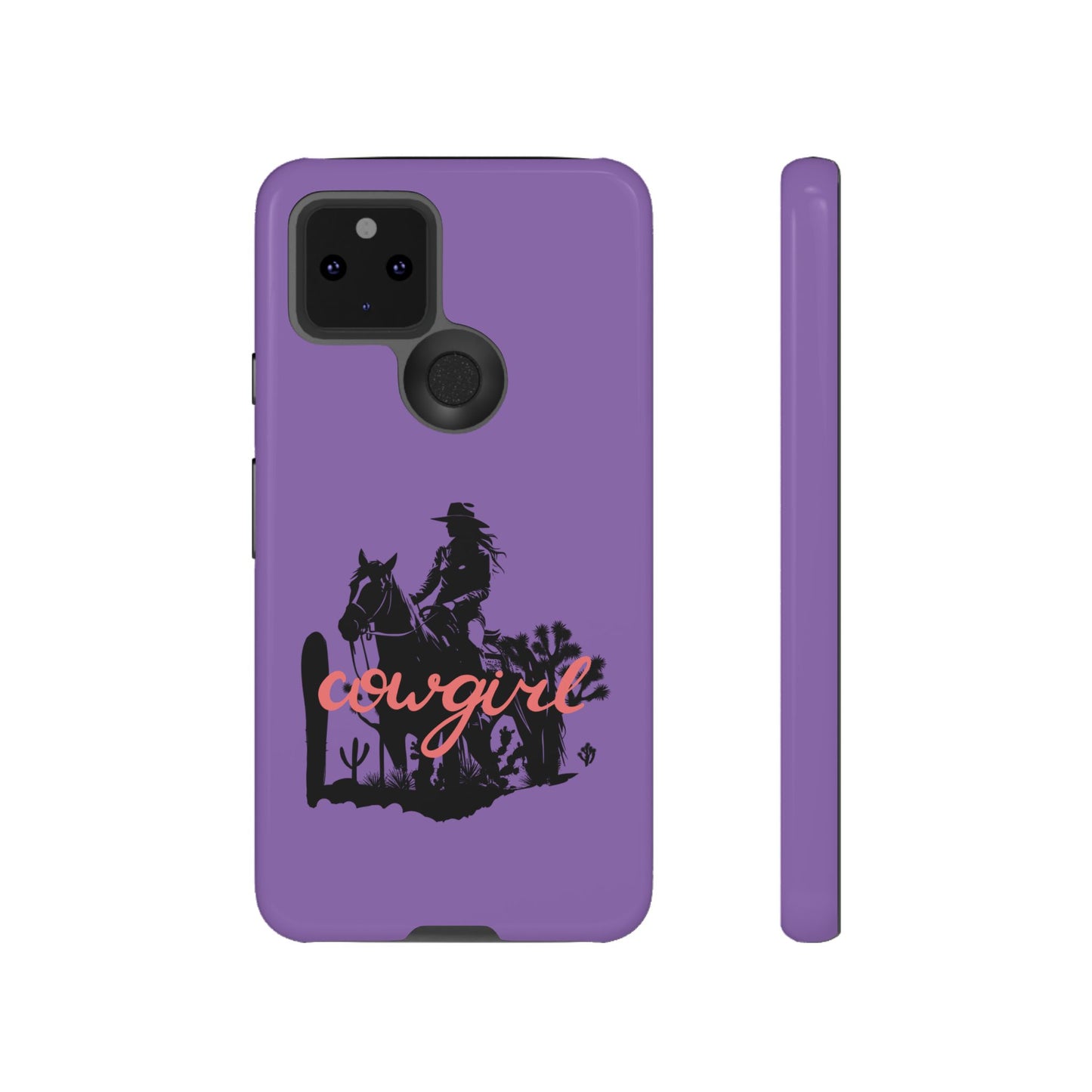 Cowgirl Phone Case — Purple Western Rider Protective Phone Cover