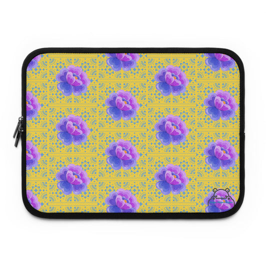 Vibrant Floral Laptop Sleeve, Boho Chic, Tech Accessory, Gift for Her, Work From Home Must-Have, Colorful Laptop Case