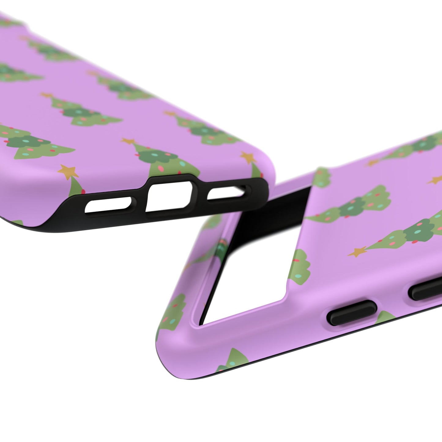 Christmas Tree Phone Case — Cute Purple Holiday iPhone Cover