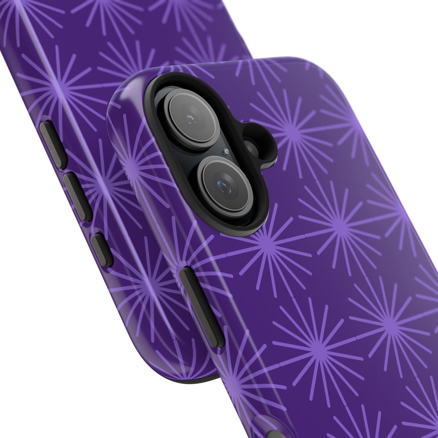 Phone Case - Purple Circular Star Design