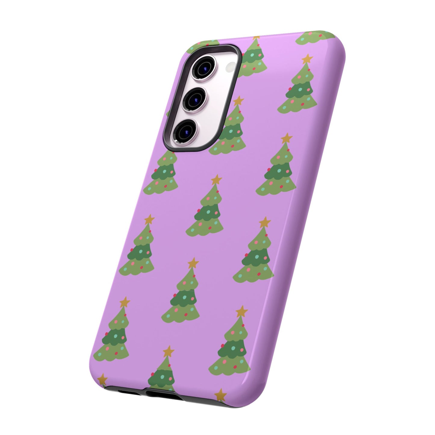 Christmas Tree Phone Case — Cute Purple Holiday iPhone Cover