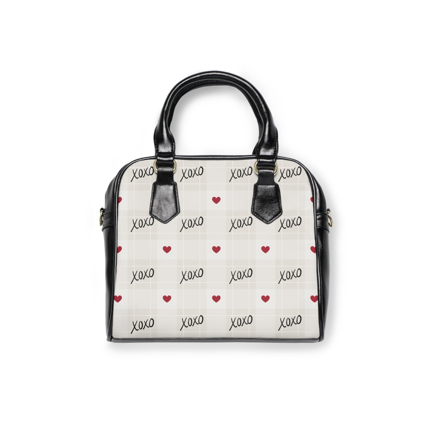 XOXO Hearts Shoulder Handbag — Cute Valentine’s Day Crossbody Purse