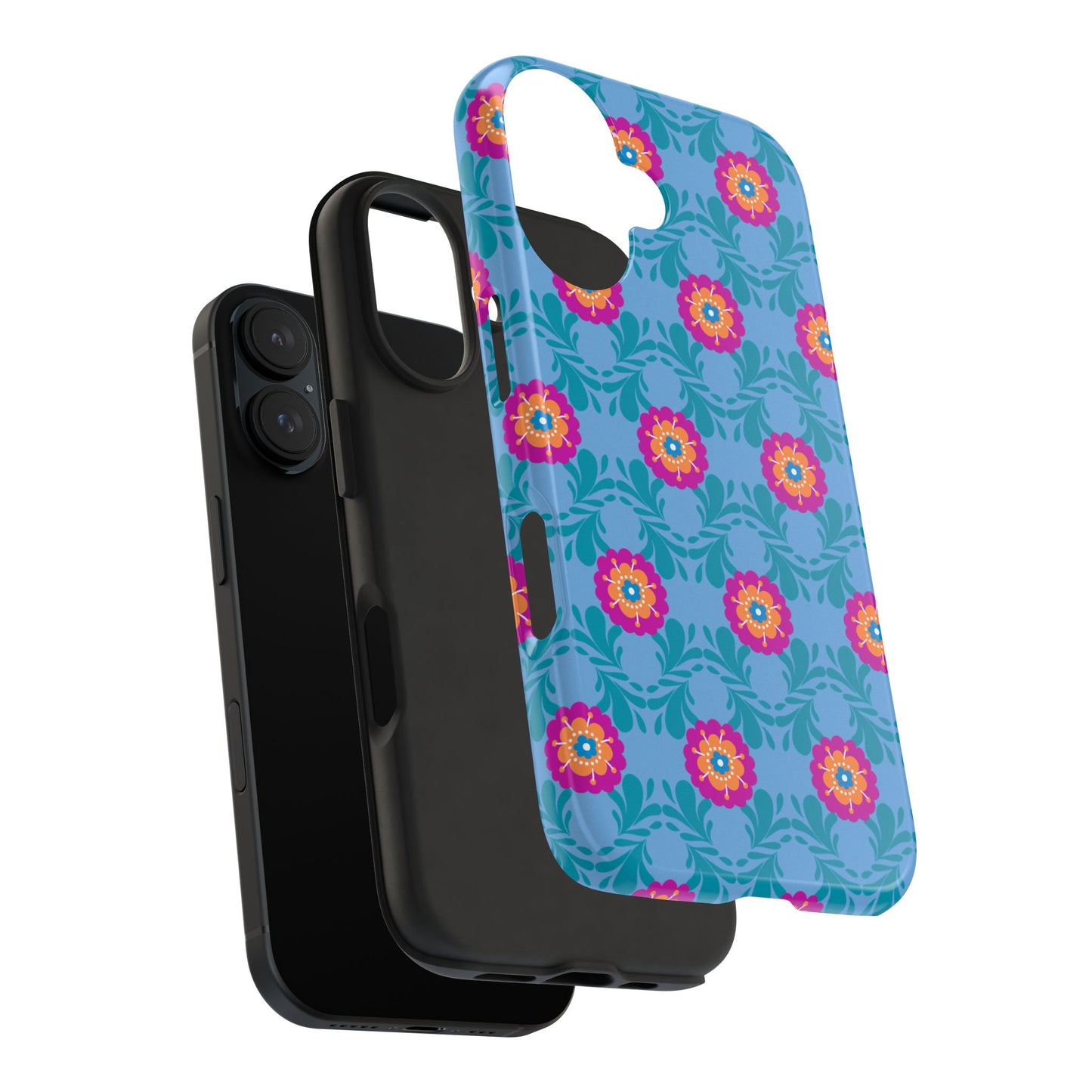 Floral Tough Phone Case - Durable, Stylish Protection for Your Smartphone