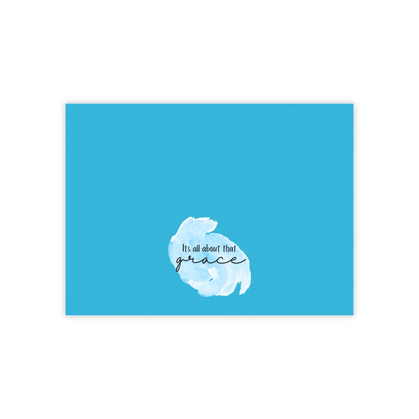 Inspirational Post-it Notes — "It's All About That Grace" Blue Sticky Notes