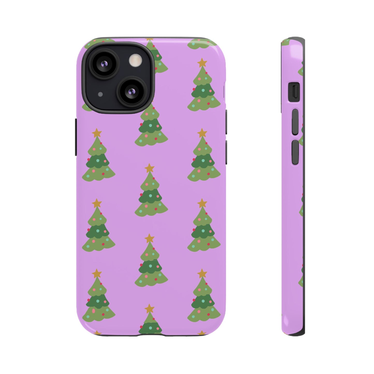 Christmas Tree Phone Case — Cute Purple Holiday iPhone Cover