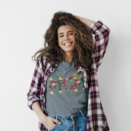 Floral Mom Queen T-Shirt - Mother's Day Gift