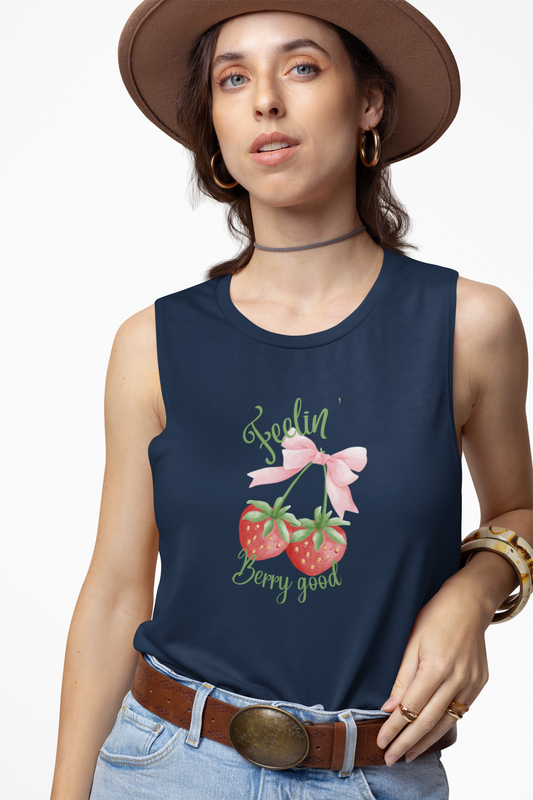 Feelin' Berry Good Unisex Tank Top
