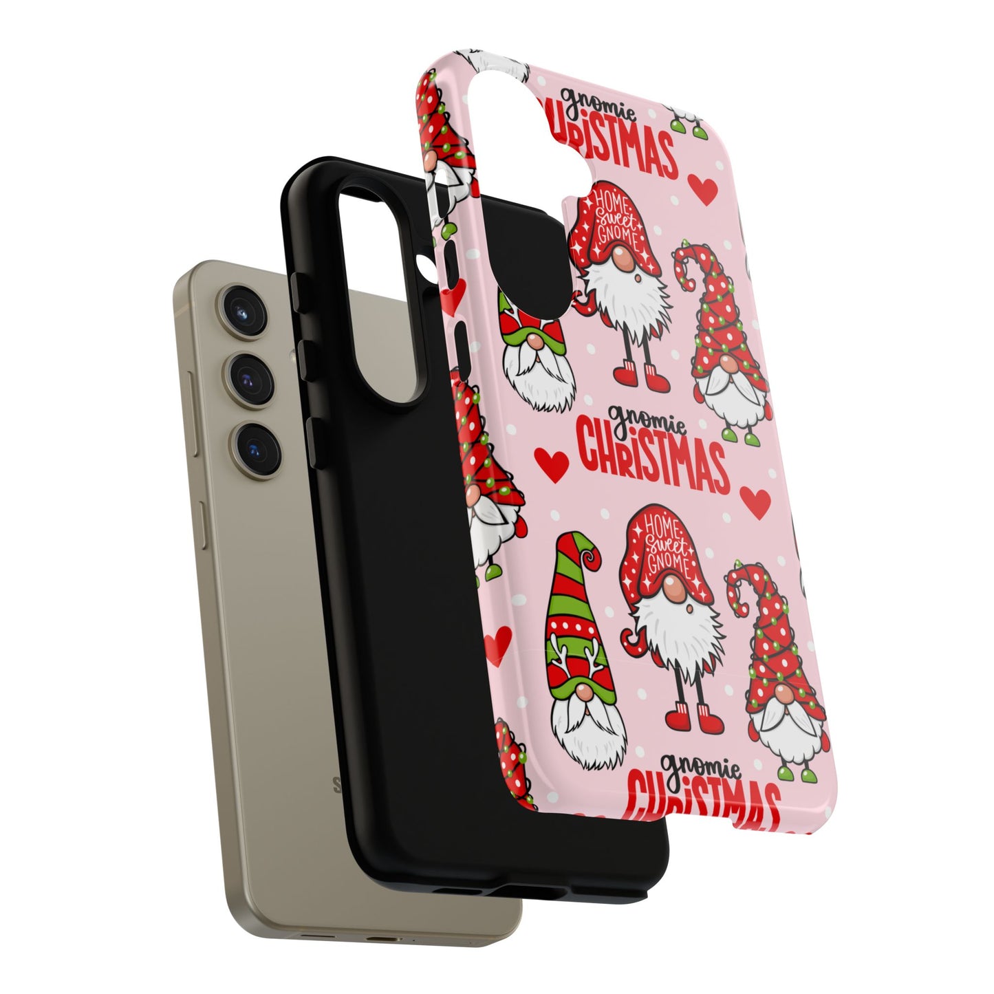 Christmas Gnomes Tough Phone Case – “Gnomie Christmas” Holiday Protection