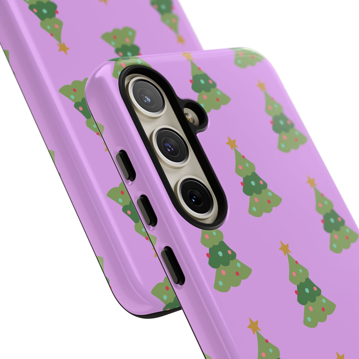 Christmas Tree Phone Case — Cute Purple Holiday iPhone Cover