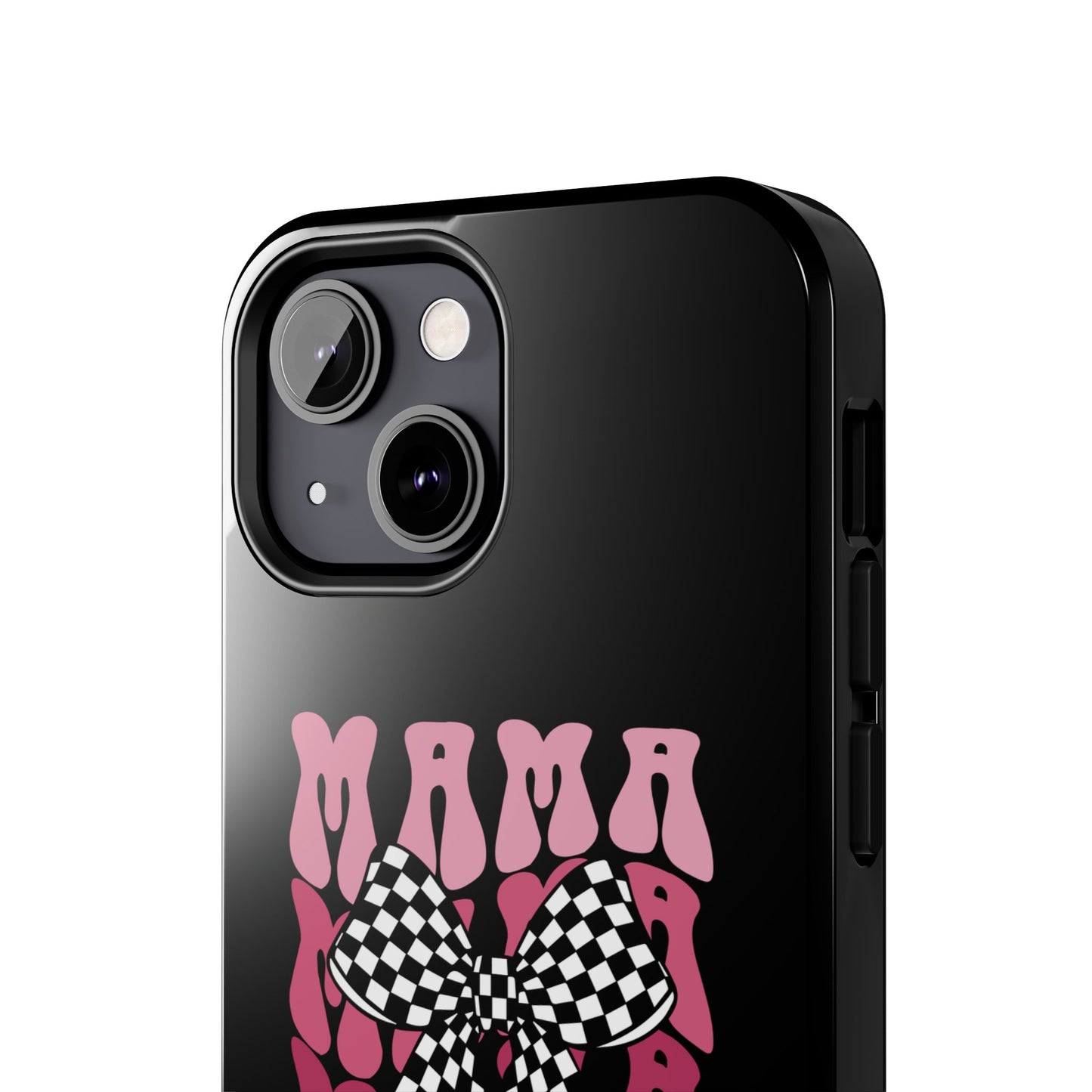 Chic Tough Phone Cases with Mama Bow Design, Stylish Phone Cover