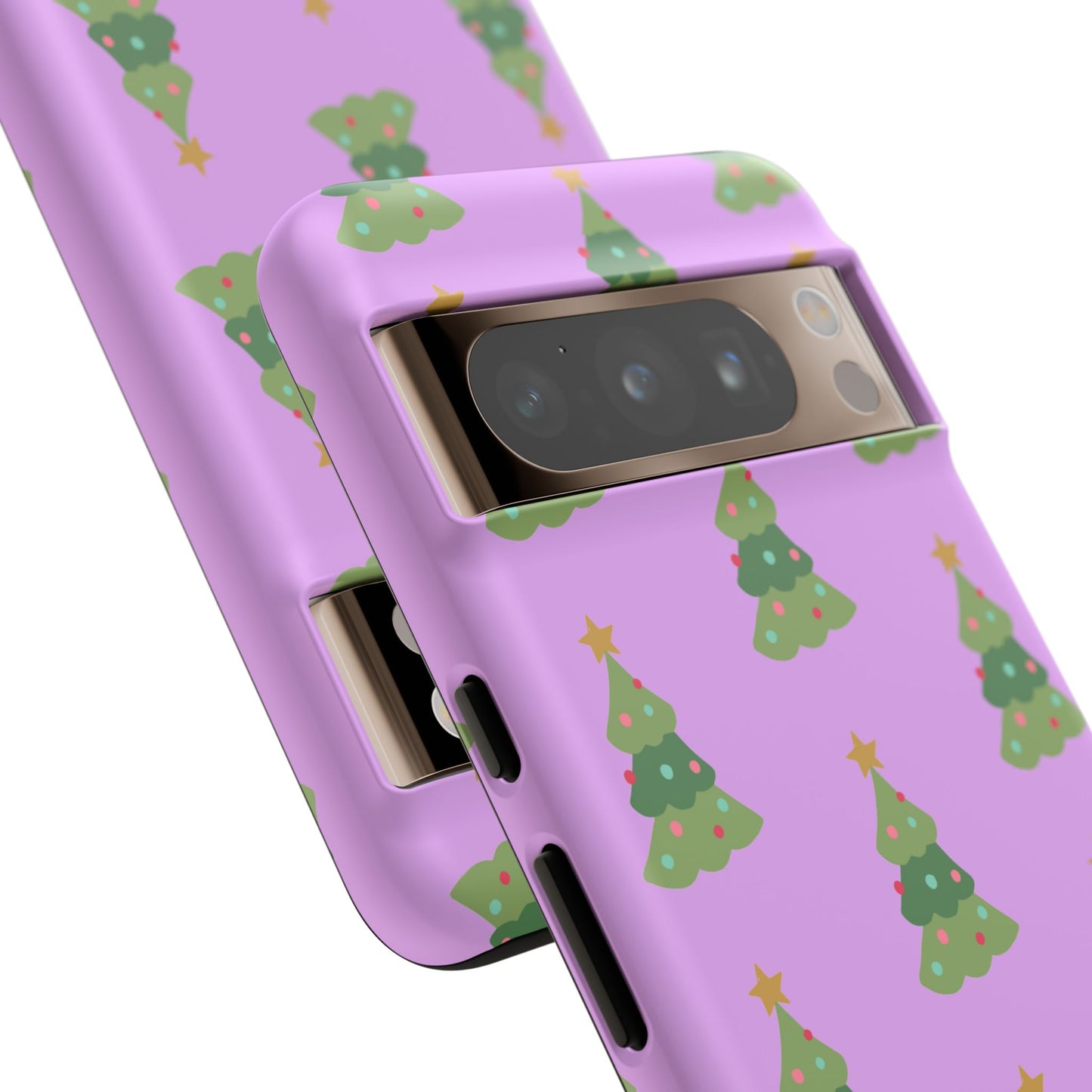Christmas Tree Phone Case — Cute Purple Holiday iPhone Cover