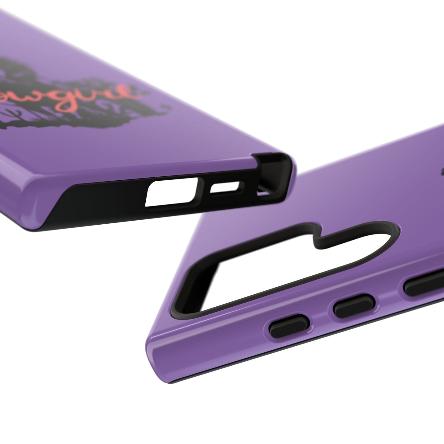 Cowgirl Phone Case — Purple Western Rider Protective Phone Cover