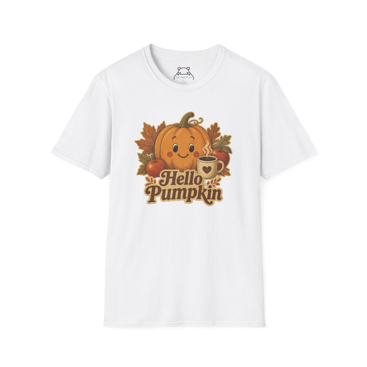 Hello Pumpkin T-Shirt — Cute Vintage Pumpkin Fall Tee