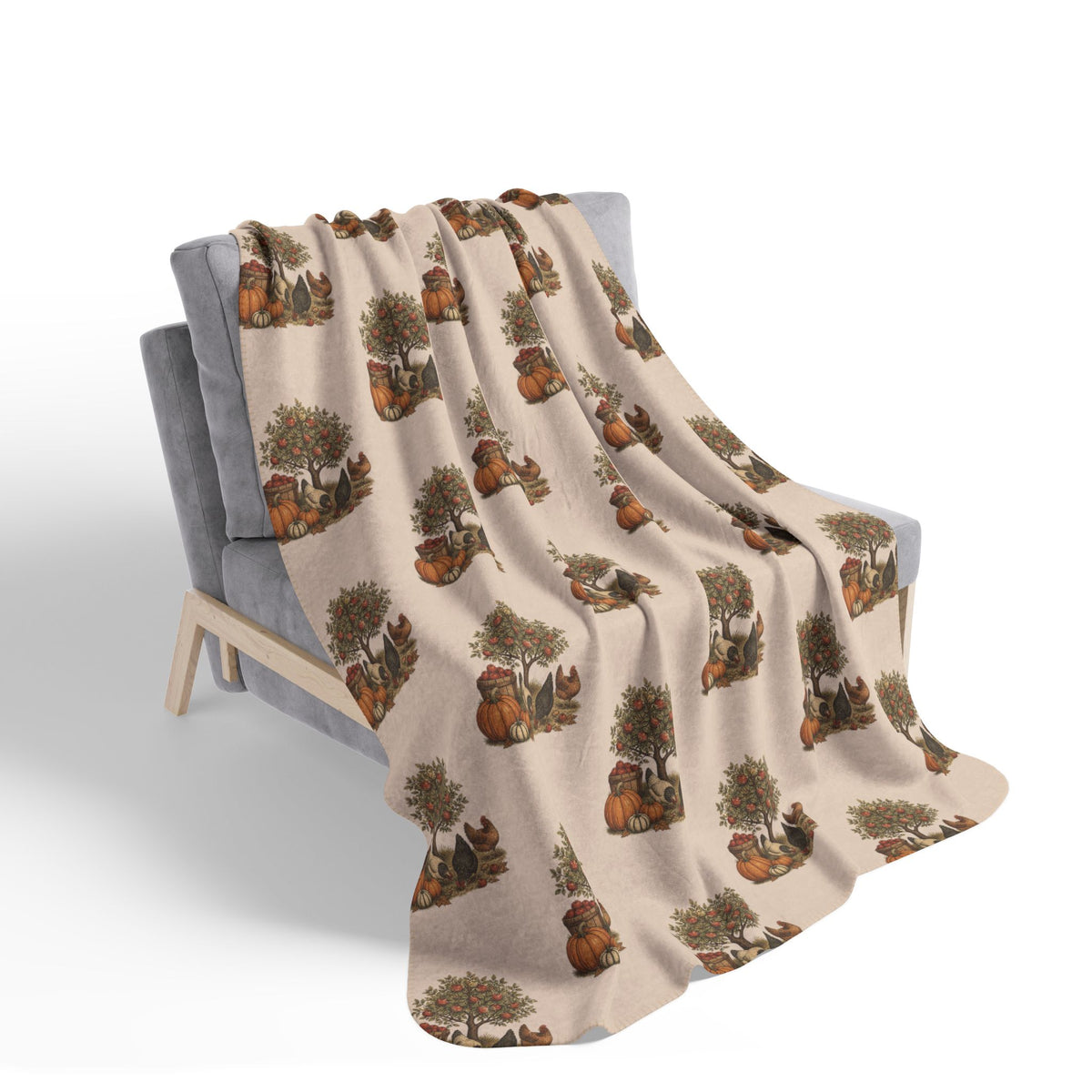 Autumn Harvest Sherpa Blanket