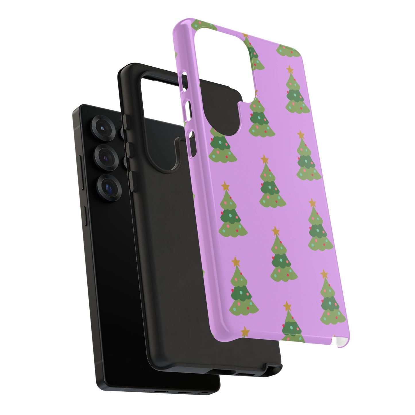 Christmas Tree Phone Case — Cute Purple Holiday iPhone Cover