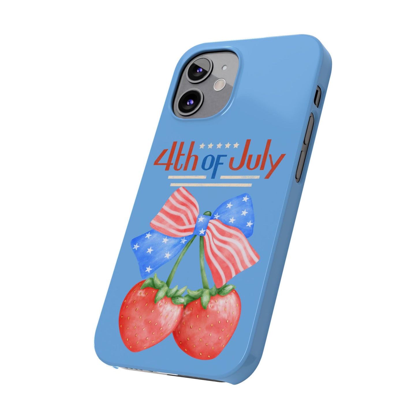 Patriotic Slim Phone Cases for 4th of July | Americana Accessories, Summer Gift, Holiday Celebration, Phone Protection