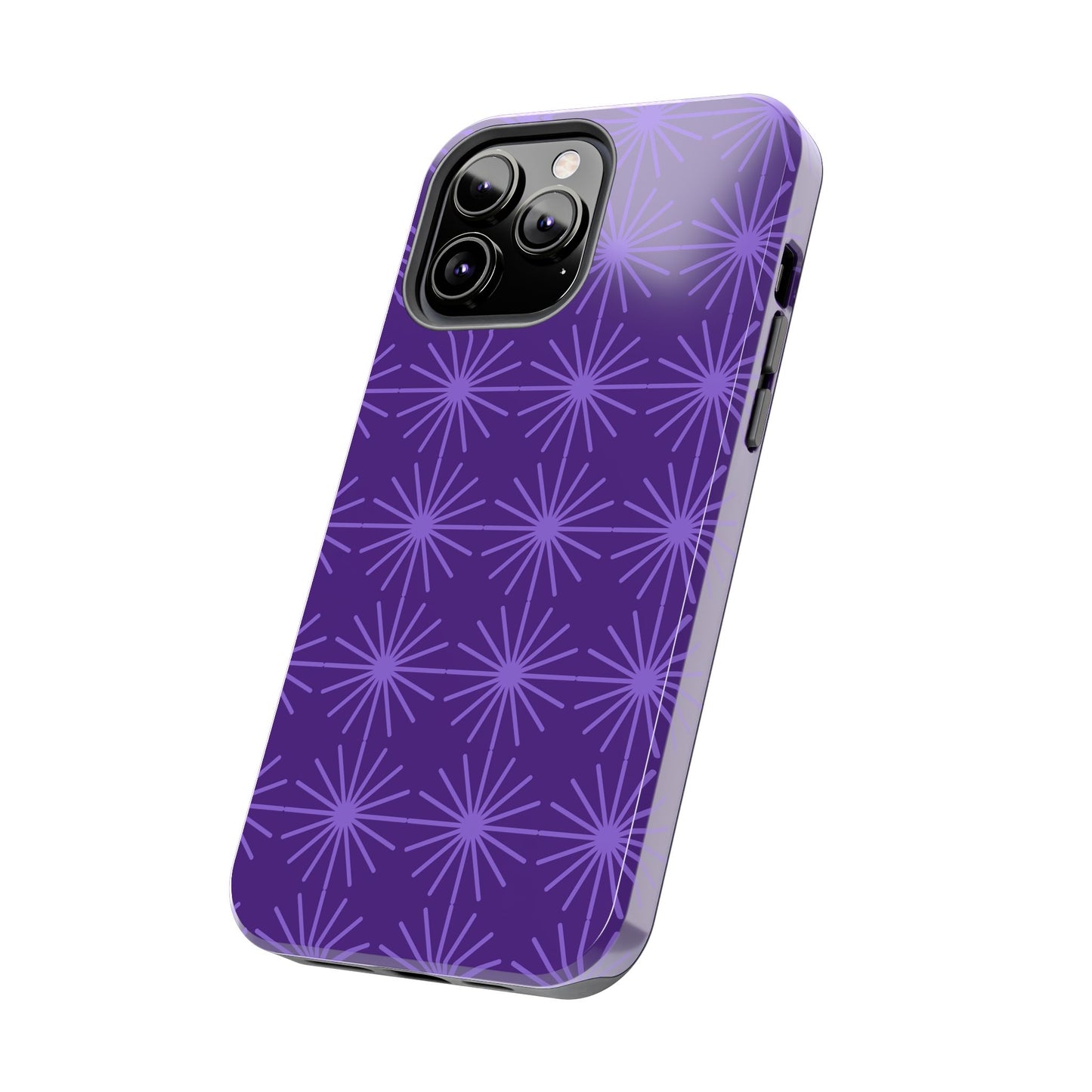 Phone Case - Purple Circular Star Design