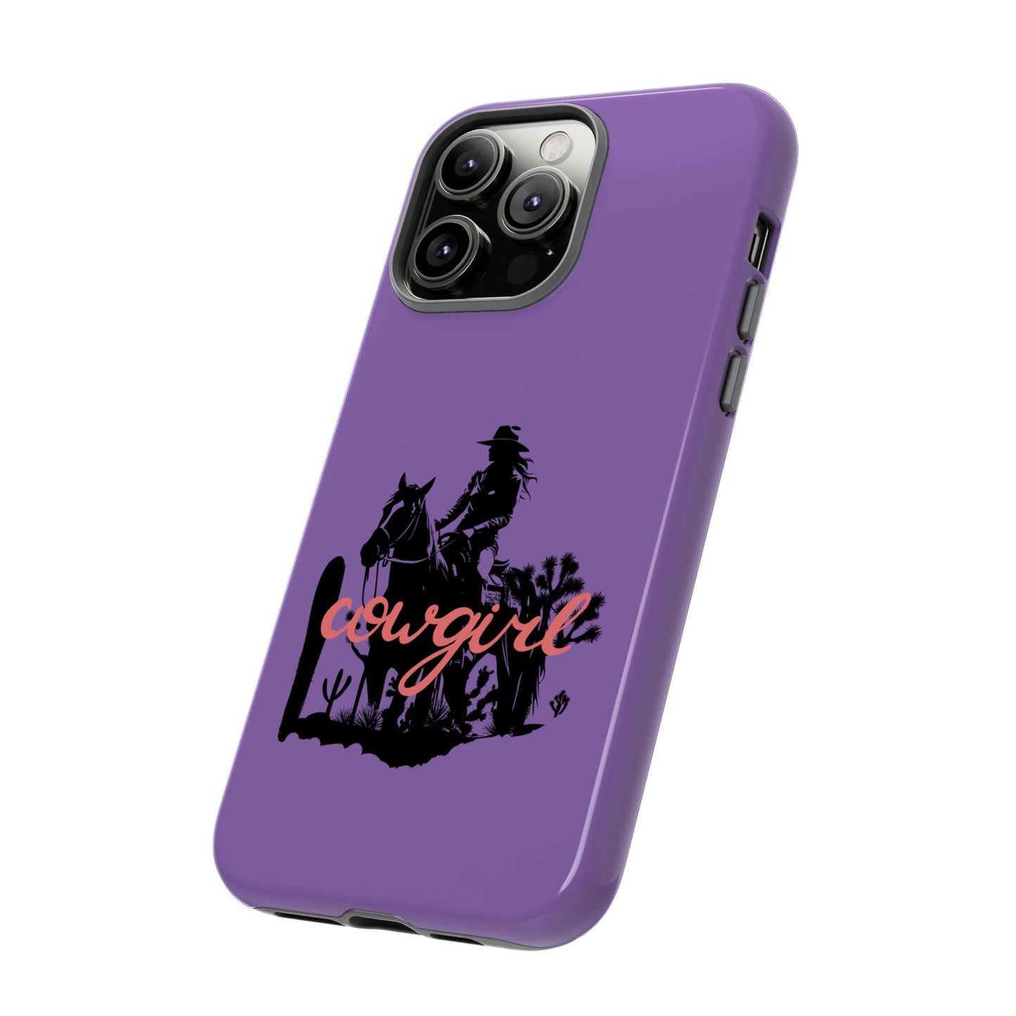 Cowgirl Phone Case — Purple Western Rider Protective Phone Cover
