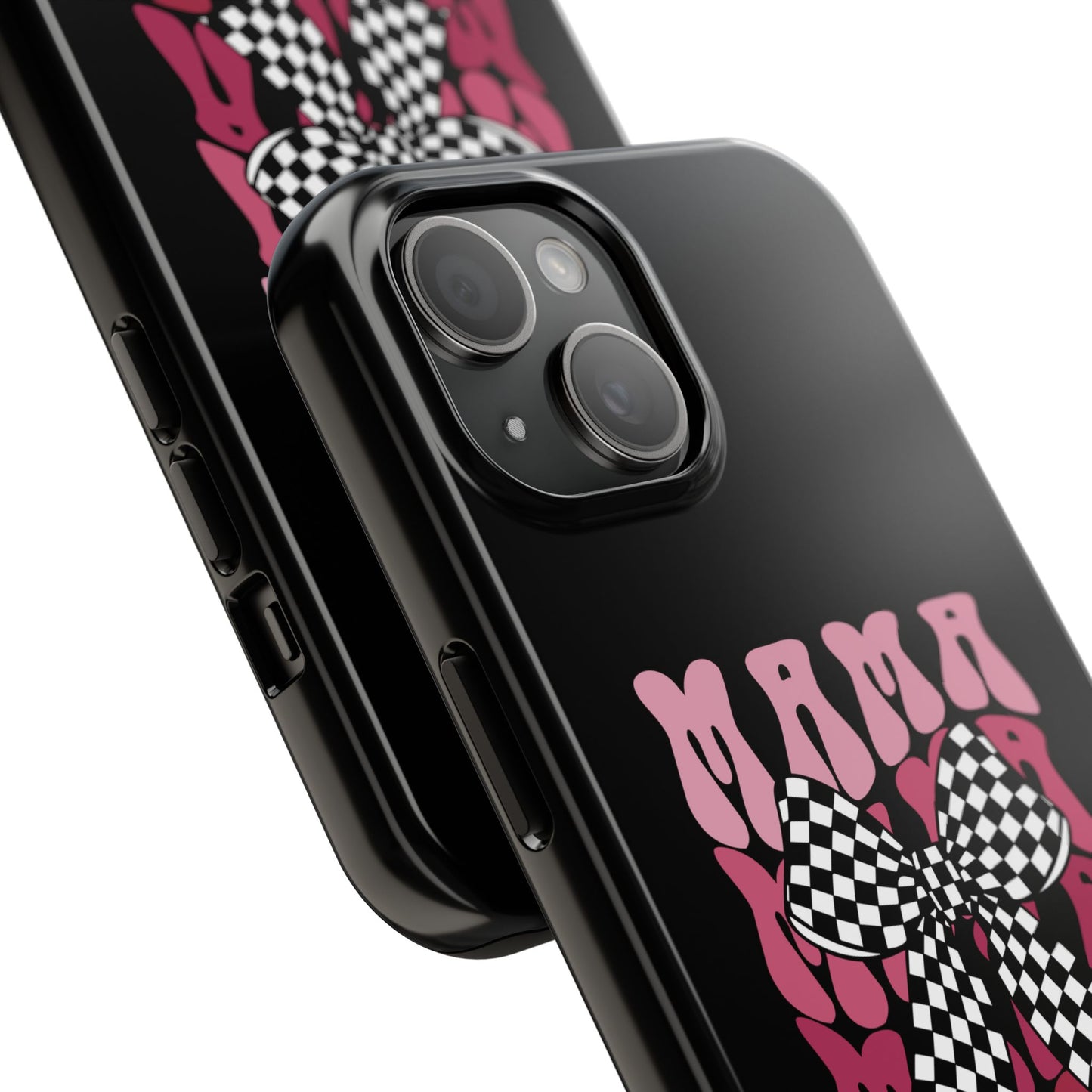 Chic Tough Phone Cases with Mama Bow Design, Stylish Phone Cover
