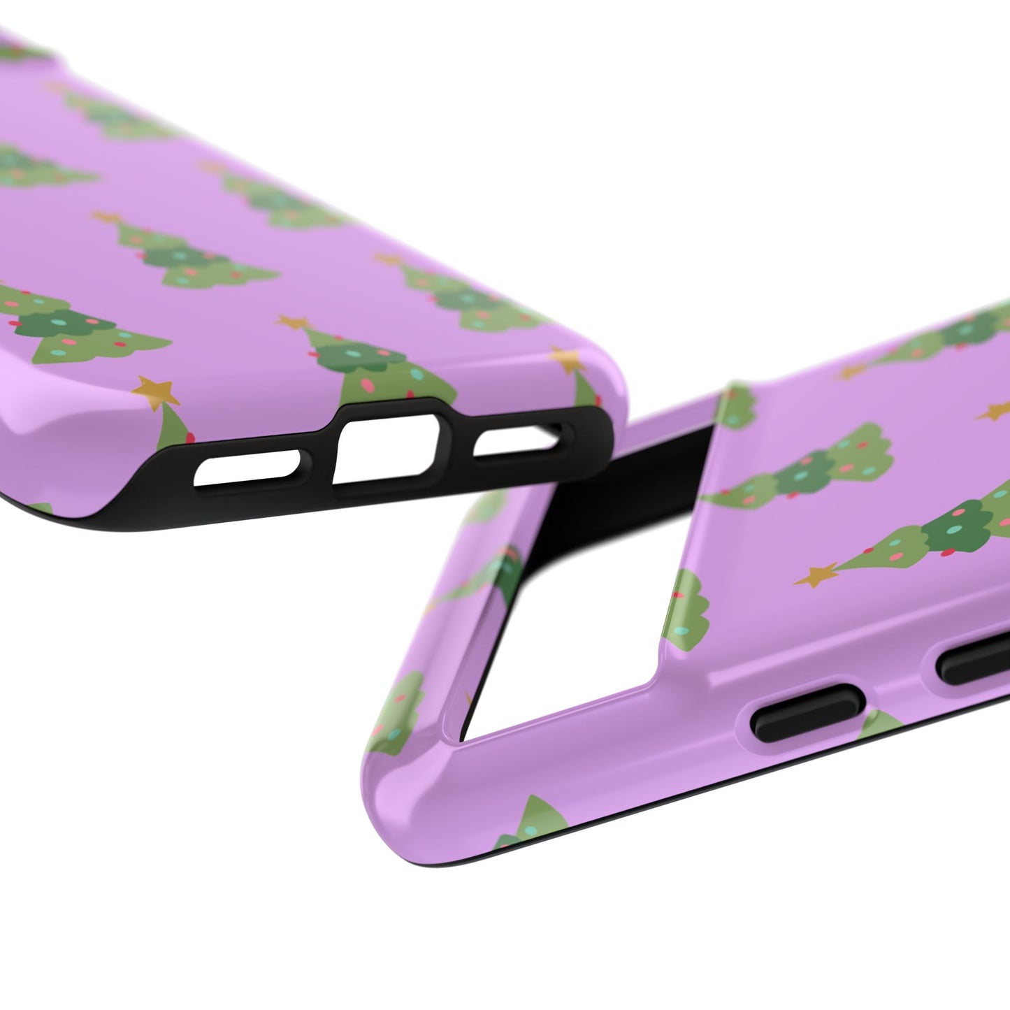Christmas Tree Phone Case — Cute Purple Holiday iPhone Cover