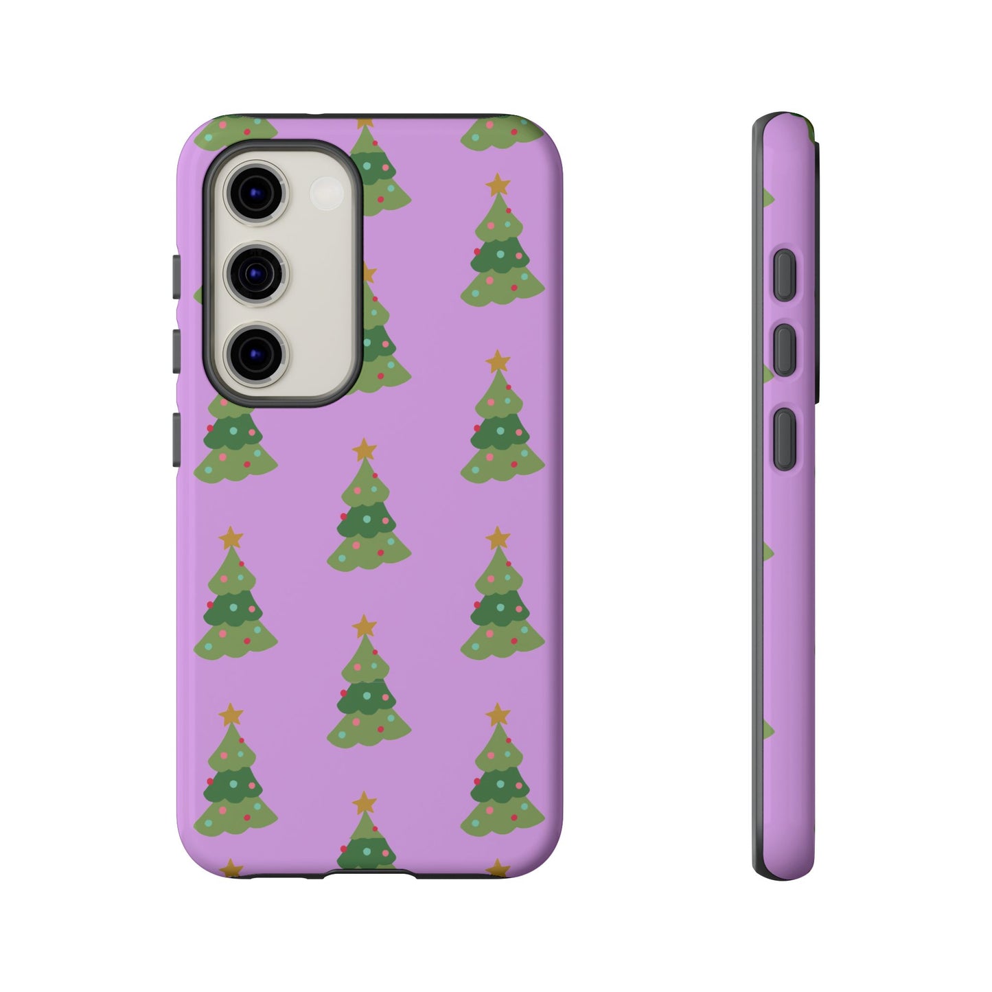 Christmas Tree Phone Case — Cute Purple Holiday iPhone Cover