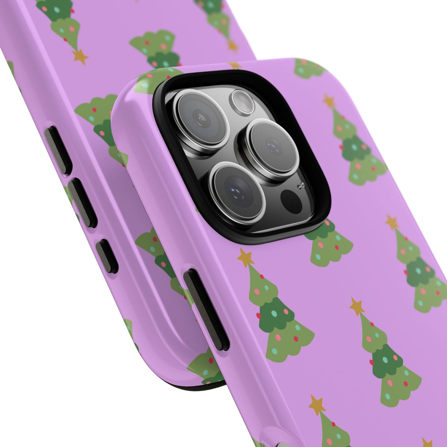 Christmas Tree Phone Case — Cute Purple Holiday iPhone Cover