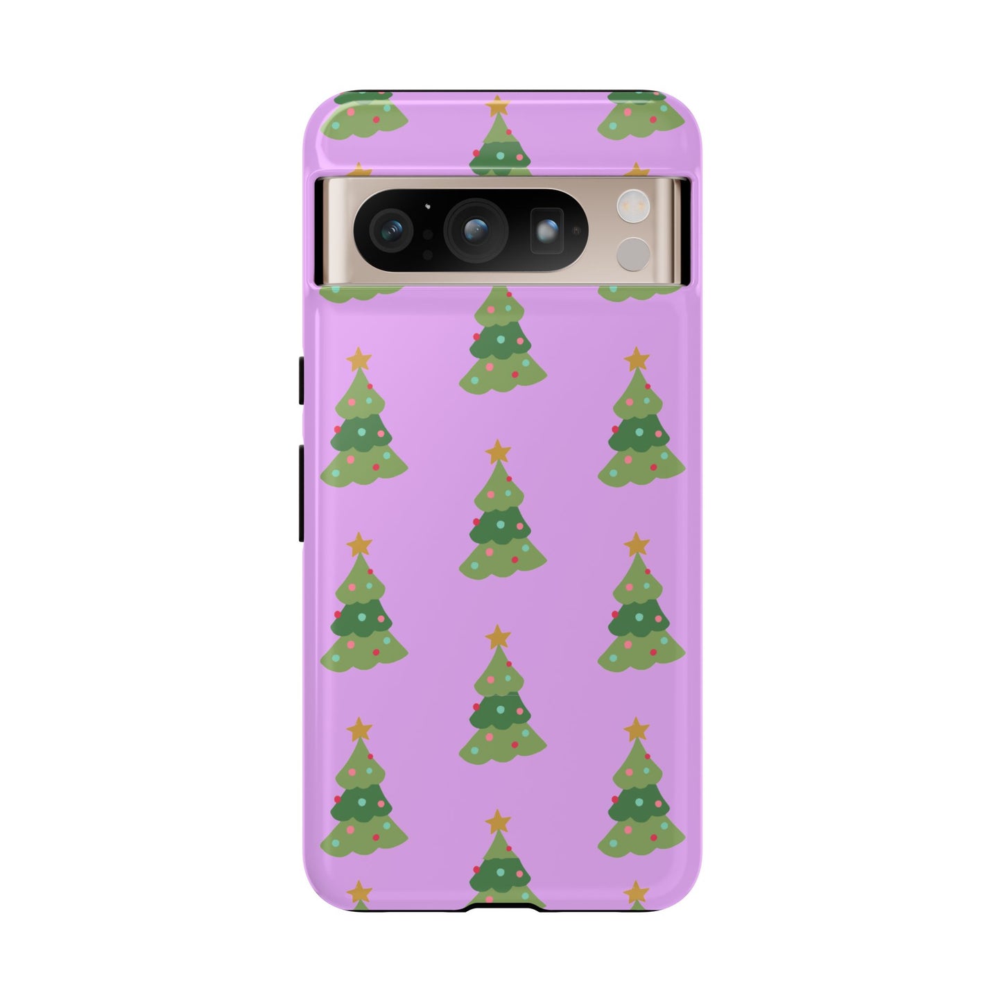 Christmas Tree Phone Case — Cute Purple Holiday iPhone Cover