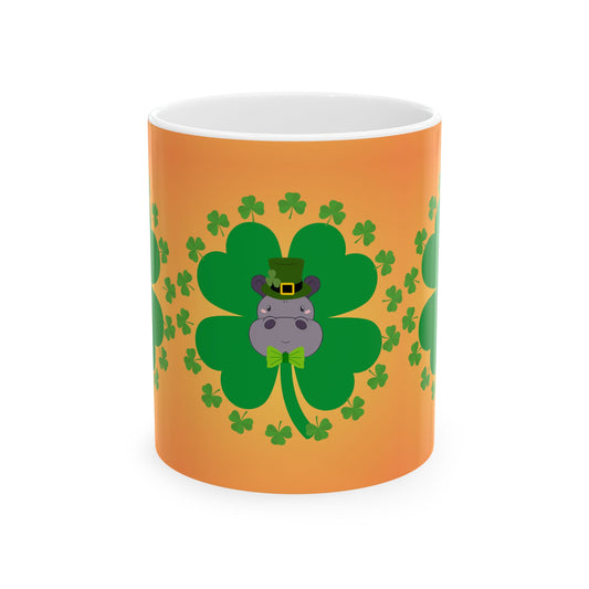 Mug Lucky Hippo St Patrick's Day