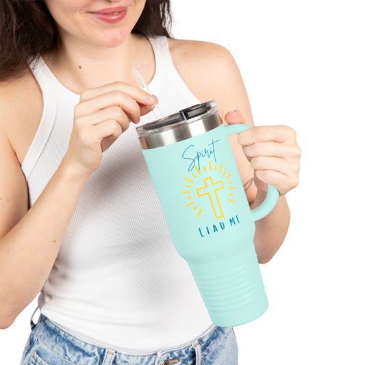 Spirit Lead me, Inspirational Insulated Travel Mug