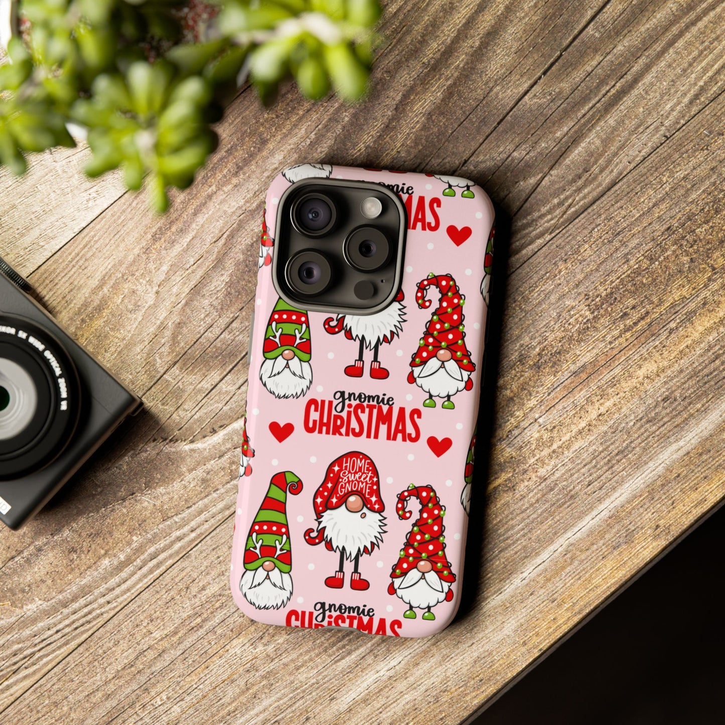 Christmas Gnomes Tough Phone Case – “Gnomie Christmas” Holiday Protection