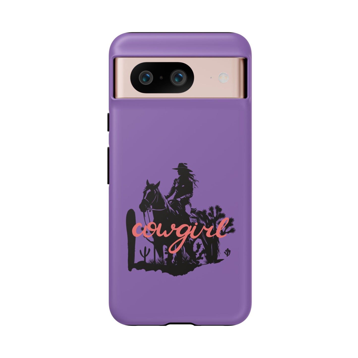 Cowgirl Phone Case — Purple Western Rider Protective Phone Cover
