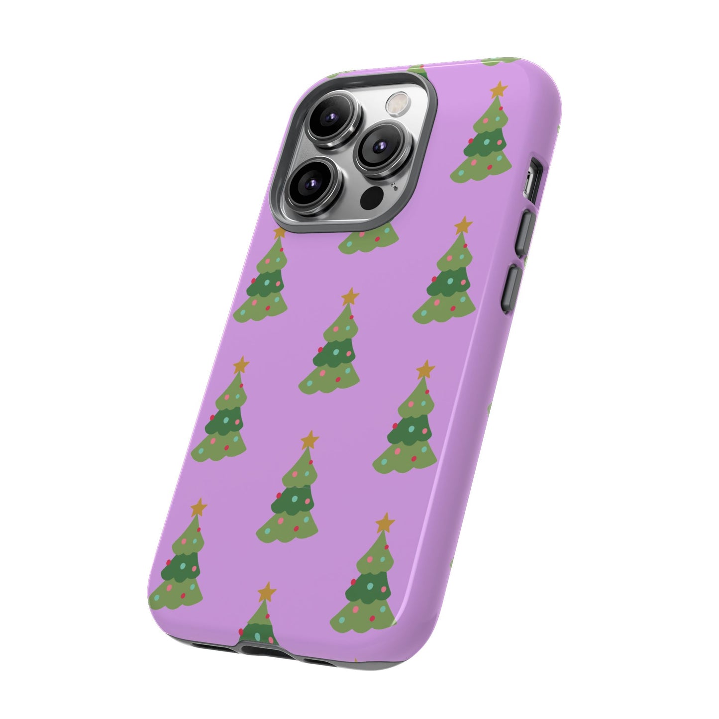 Christmas Tree Phone Case — Cute Purple Holiday iPhone Cover
