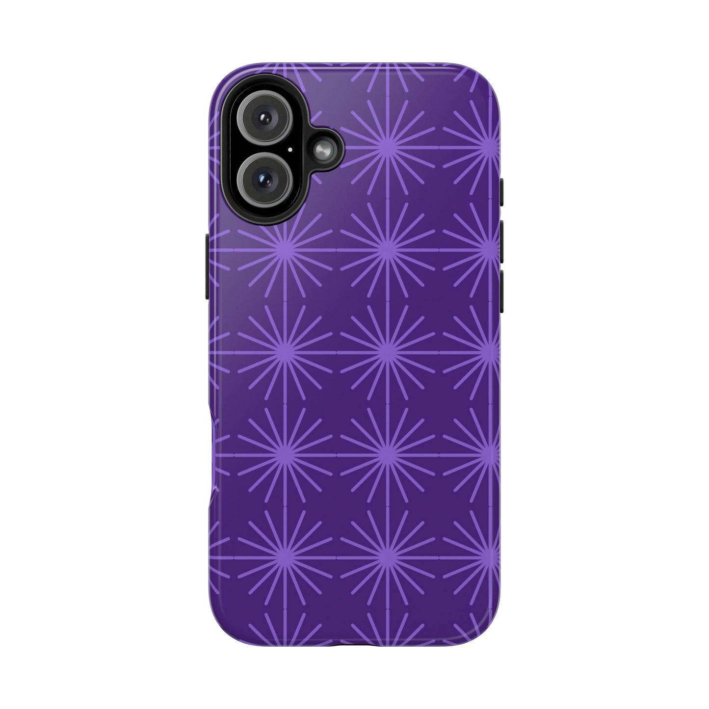Phone Case - Purple Circular Star Design