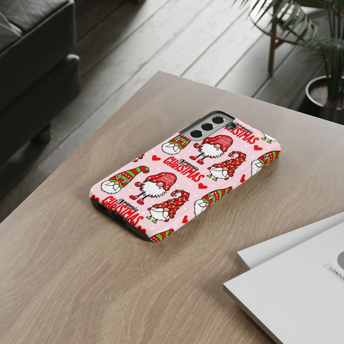 Christmas Gnomes Tough Phone Case – “Gnomie Christmas” Holiday Protection