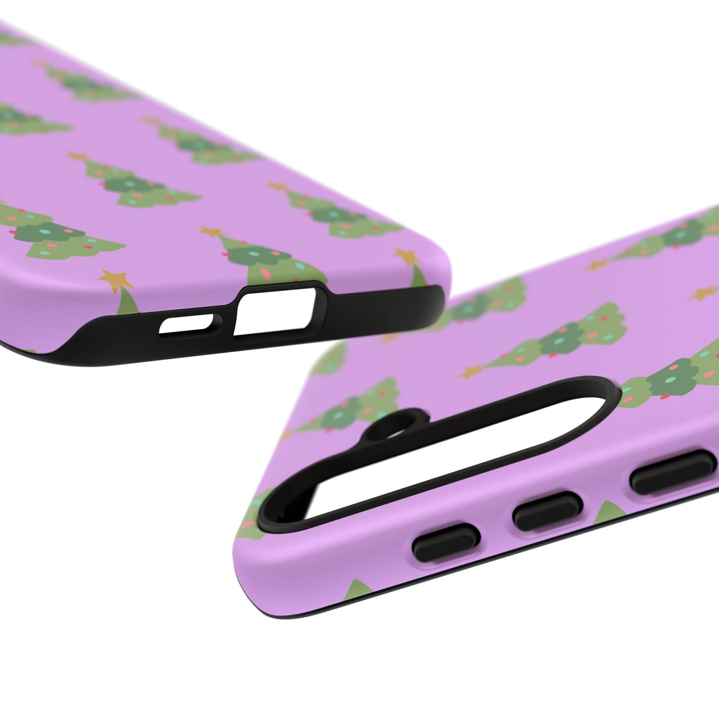 Christmas Tree Phone Case — Cute Purple Holiday iPhone Cover
