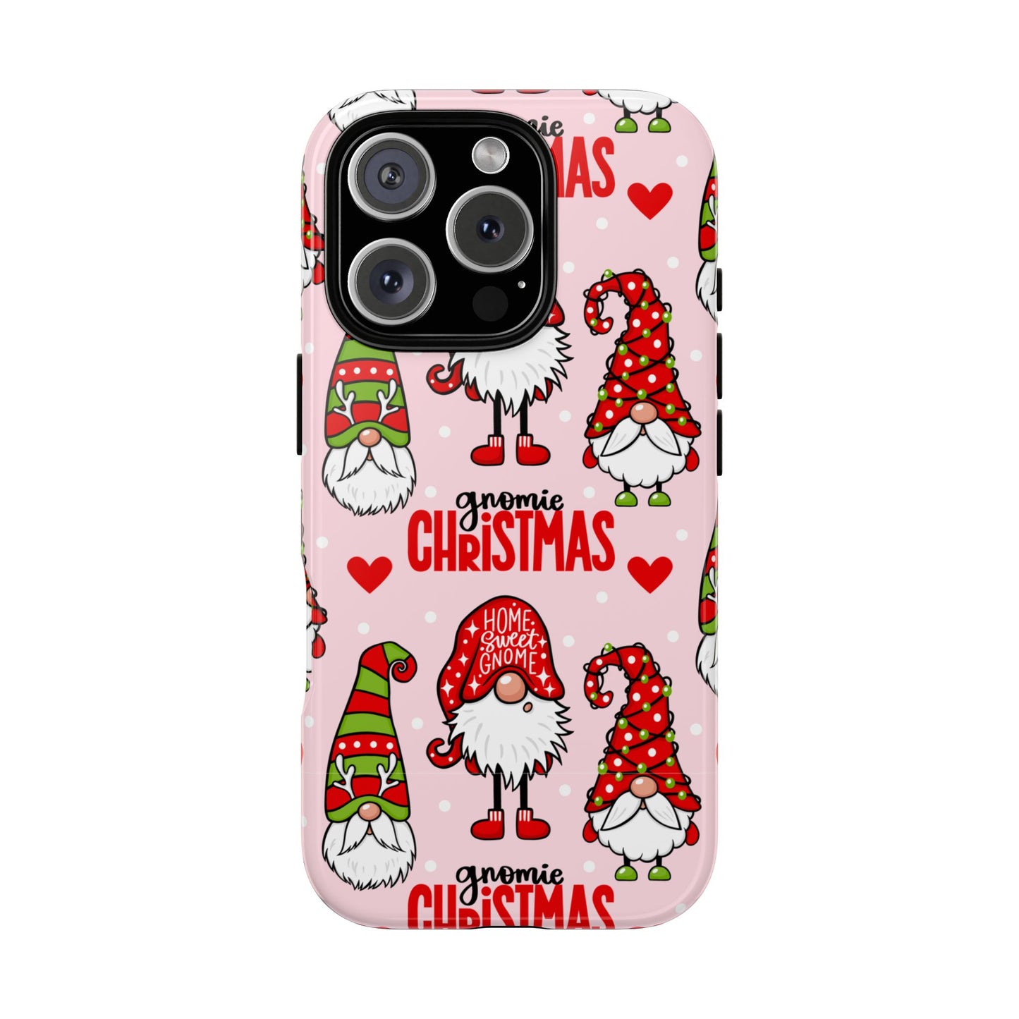 Christmas Gnomes Tough Phone Case – “Gnomie Christmas” Holiday Protection