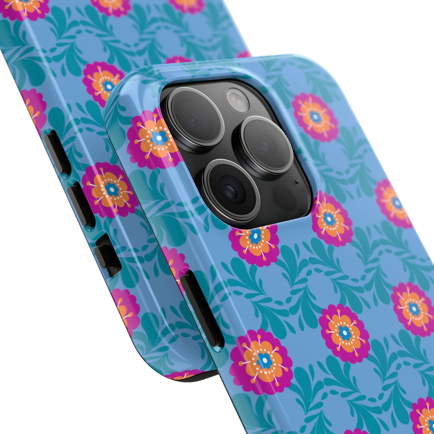 Floral Tough Phone Case - Durable, Stylish Protection for Your Smartphone