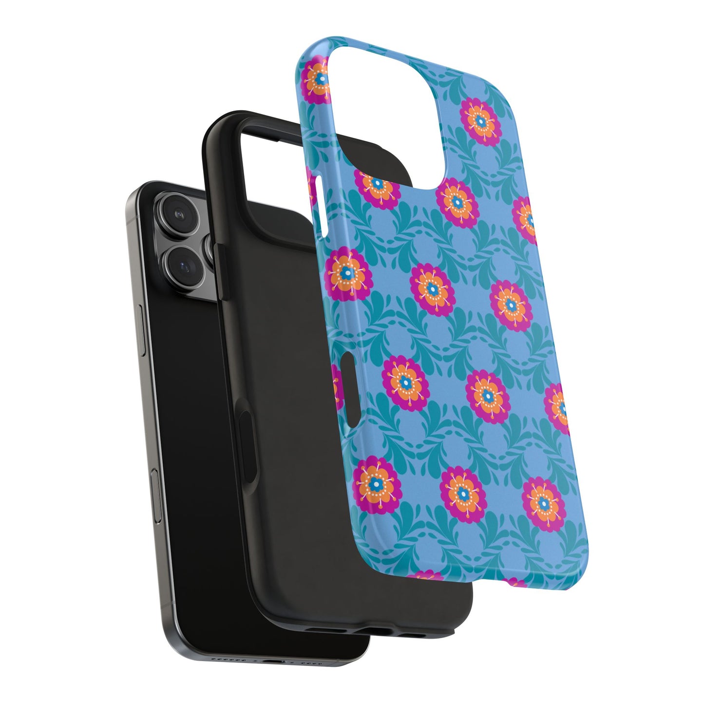 Floral Tough Phone Case - Durable, Stylish Protection for Your Smartphone