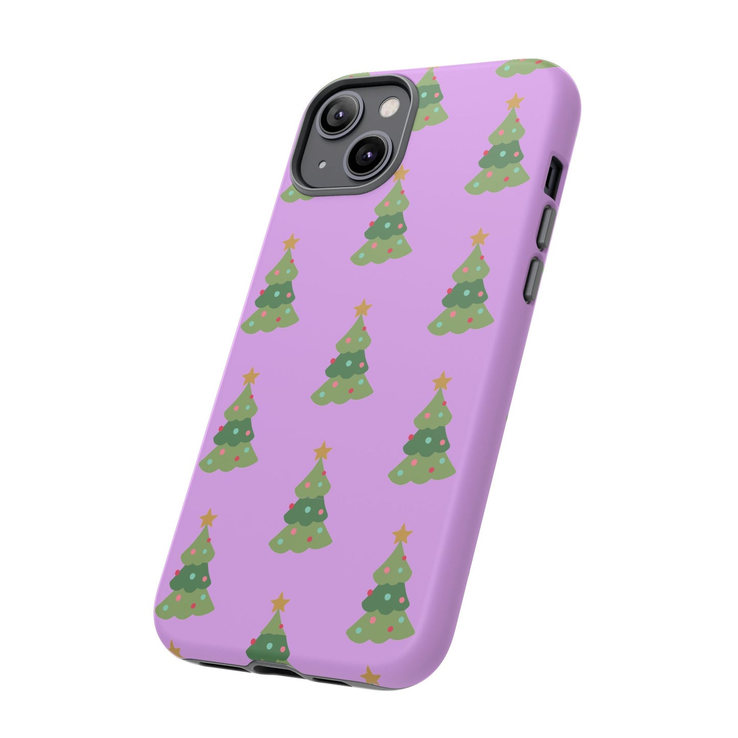 Christmas Tree Phone Case — Cute Purple Holiday iPhone Cover