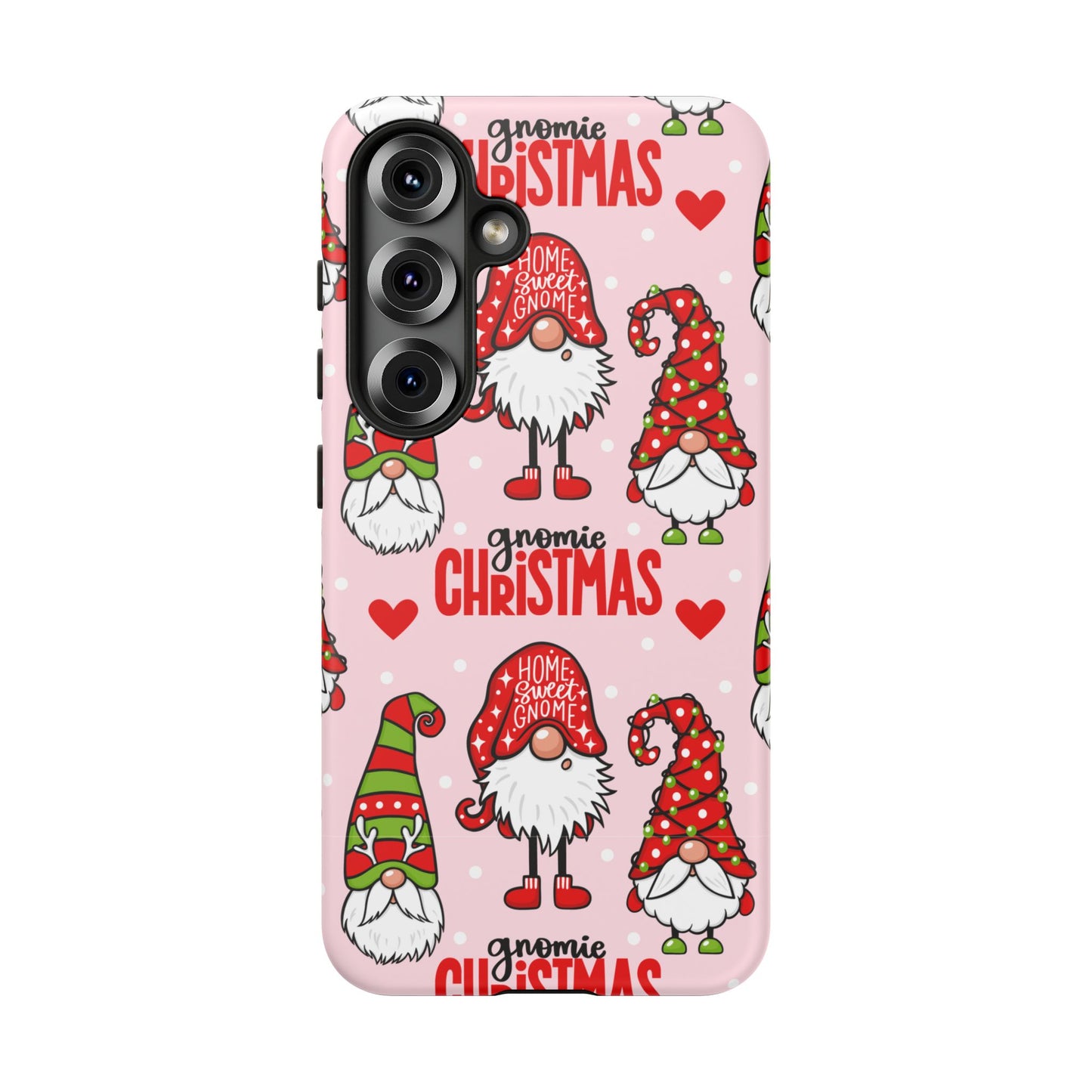 Christmas Gnomes Tough Phone Case – “Gnomie Christmas” Holiday Protection