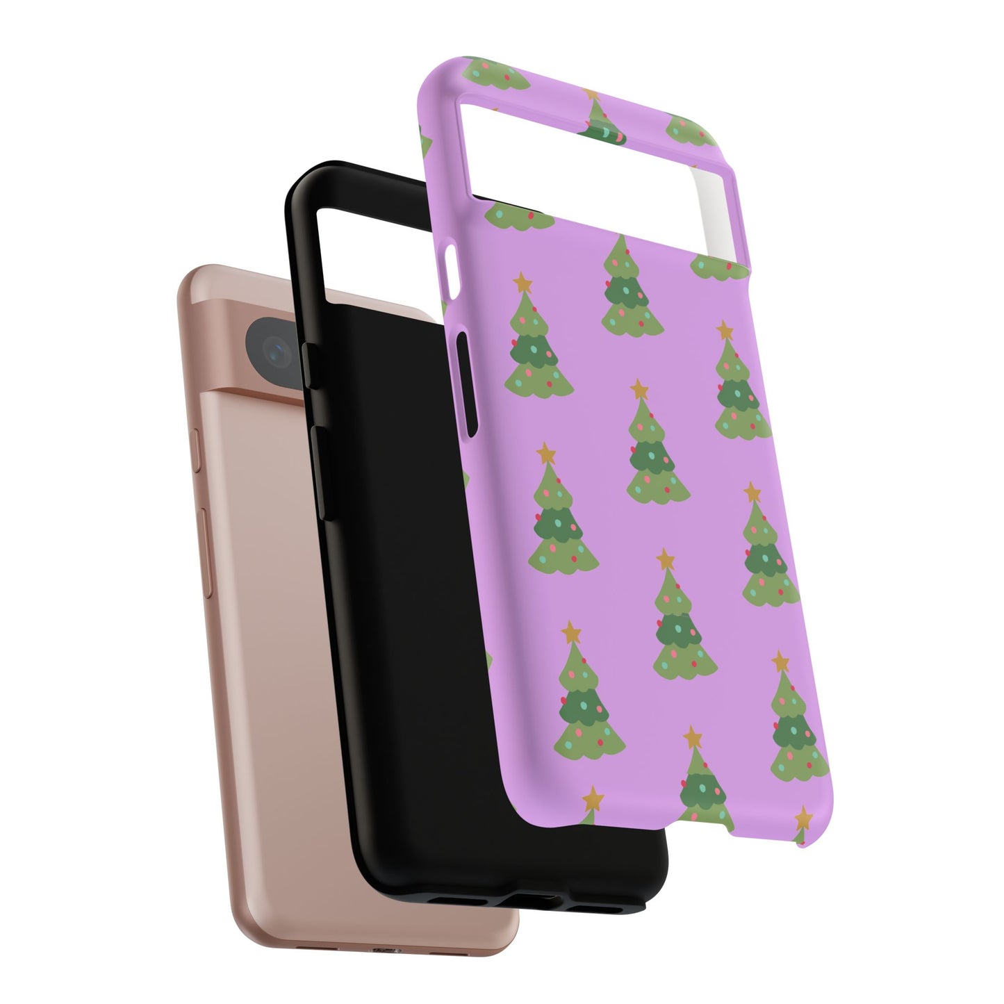 Christmas Tree Phone Case — Cute Purple Holiday iPhone Cover