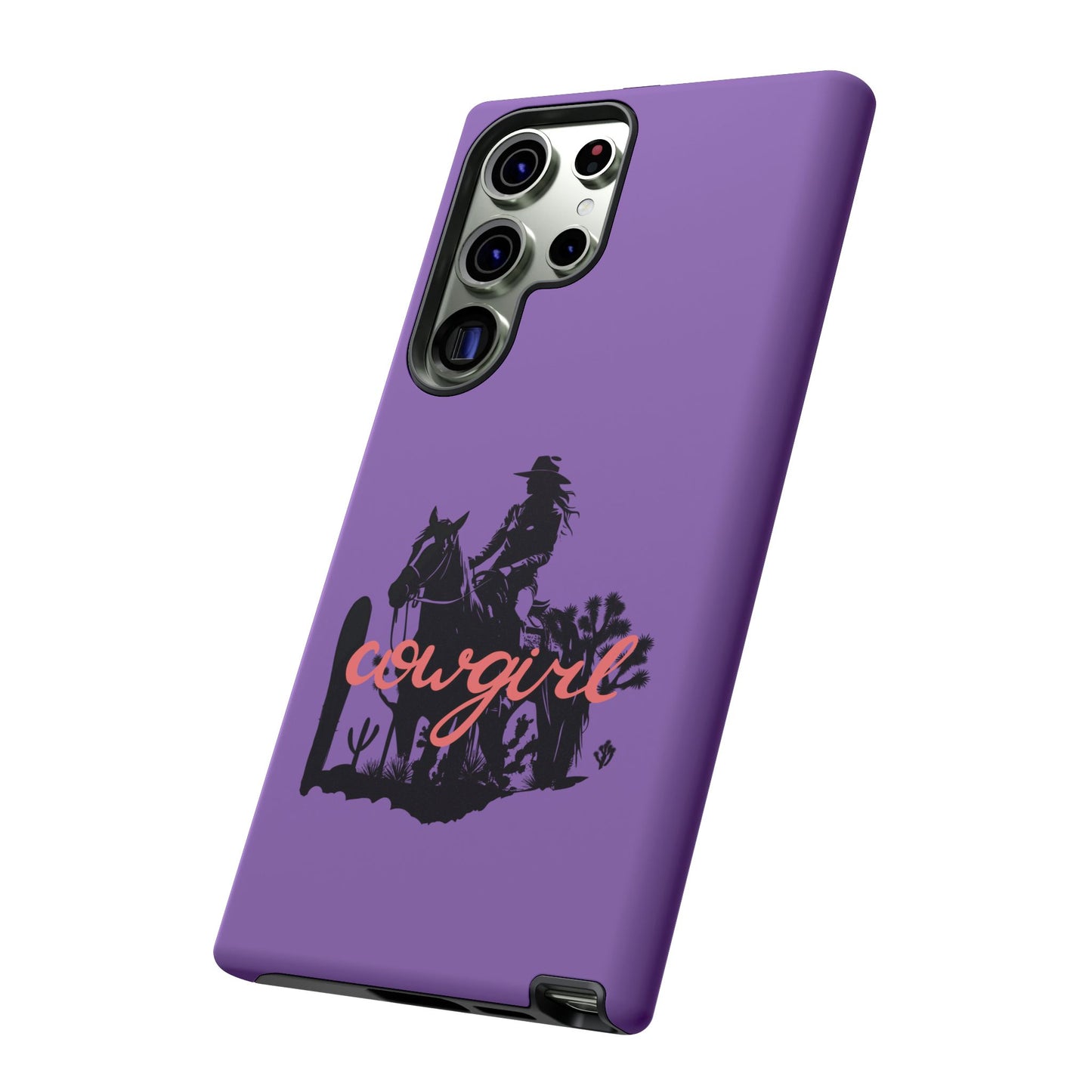 Cowgirl Phone Case — Purple Western Rider Protective Phone Cover