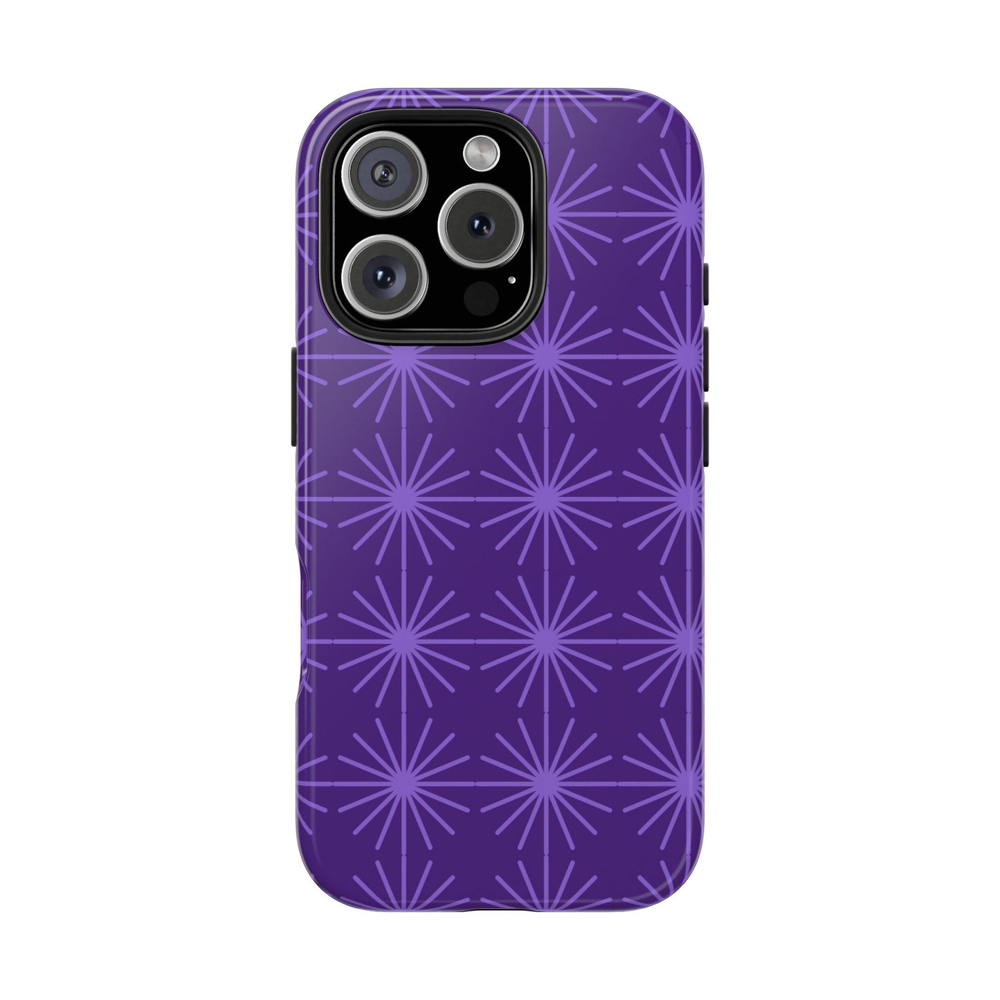 Phone Case - Purple Circular Star Design