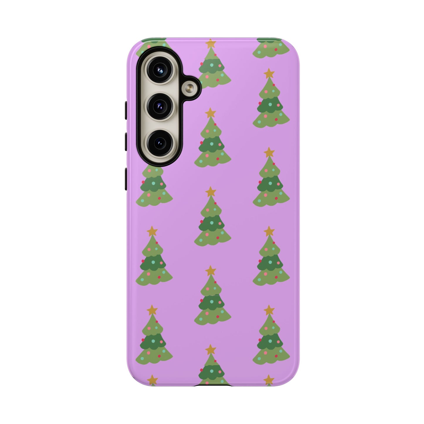 Christmas Tree Phone Case — Cute Purple Holiday iPhone Cover