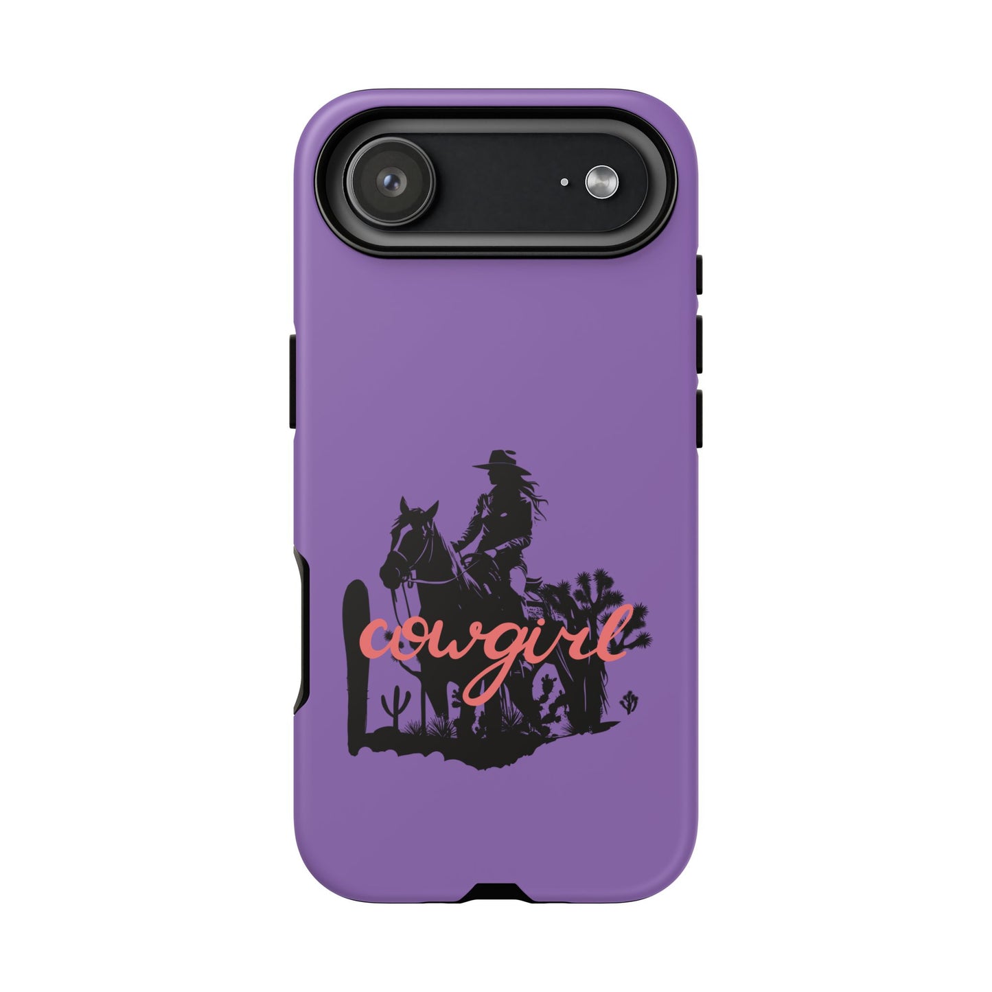 Cowgirl Phone Case — Purple Western Rider Protective Phone Cover