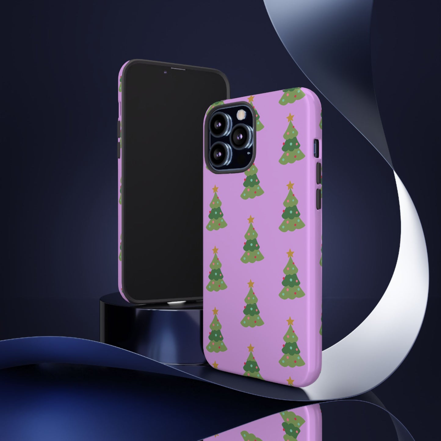Christmas Tree Phone Case — Cute Purple Holiday iPhone Cover